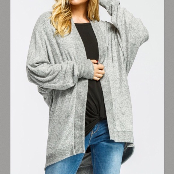 SALE Slouchy Dolman Cardigan Oversized Cardigan - Picture 2 of 8